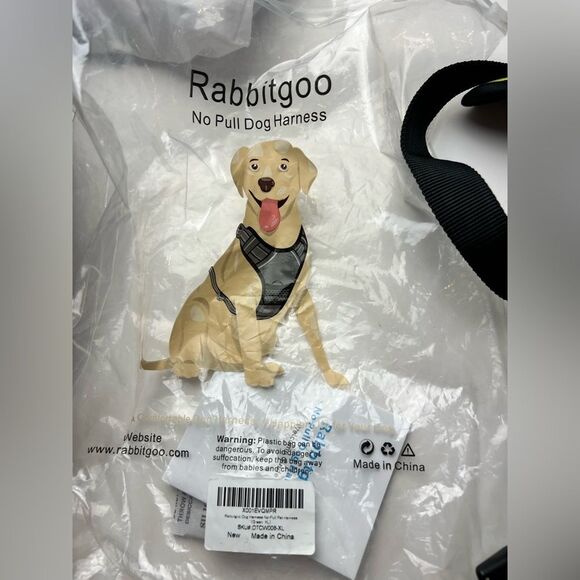 New RABBITGOO NO PULL ADJUSTABLE HARNESS COLLAR Size XL - Picture 5 of 10